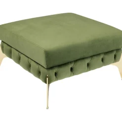 Stool Bellissima velours vert 80cm