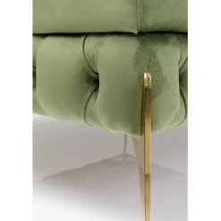 Stool Bellissima velours vert 80cm