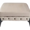 Stool Bellissima velours taupe 80cm