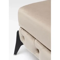 Stool Bellissima velours taupe 80cm