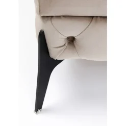 Stool Bellissima velours taupe 80cm