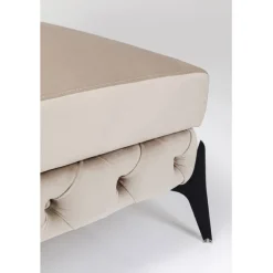 Stool Bellissima velours taupe 80cm
