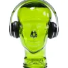 Support-écouteur  transparent vert