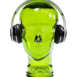 Support-écouteur  transparent vert
