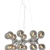 Suspension Atomic Balls argenté Ø74cm