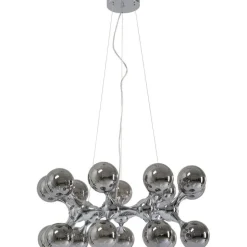 Suspension Atomic Balls argenté Ø74cm