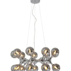 Suspension Atomic Balls argenté Ø74cm