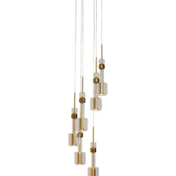 Suspension Candy Bar doré Ø44cm