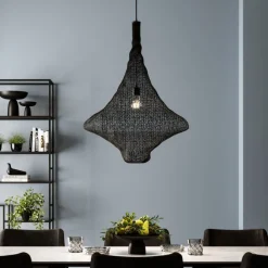 Suspension Cocoon noir Ø89cm