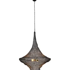 Suspension Cocoon noir Ø89cm