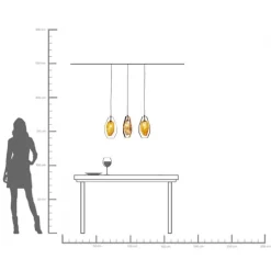Suspension Diamond Fever Dining noir 67cm