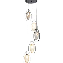 Suspension Diamond Fever Spiral noir Ø42cm