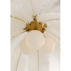 Suspension Feather Palm blanc Ø87cm