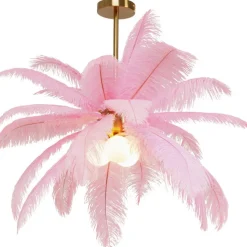 Suspension Feather Palm rosé Ø87cm