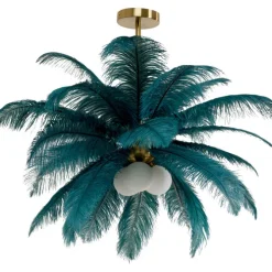 Suspension Feather Palm vert Ø87cm