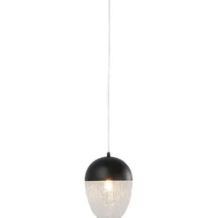 Suspension Frozen noir mat Ø20cm