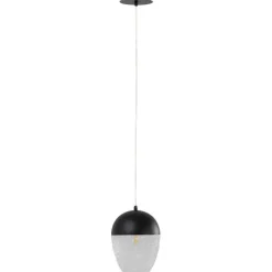 Suspension Frozen noir mat Ø20cm