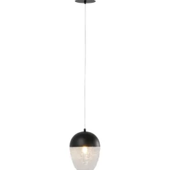Suspension Frozen noir mat Ø20cm