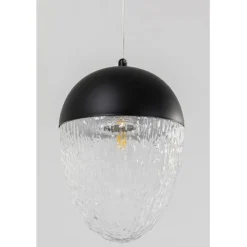 Suspension Frozen noir mat Ø20cm