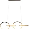 Suspension Galaxy LED noir 155cm