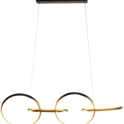 Suspension Galaxy LED noir 155cm