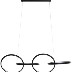 Suspension Galaxy LED noir 155cm