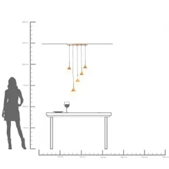 Suspension Gocce 70x140cm