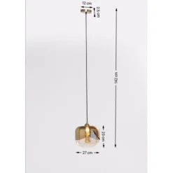 Suspension Golden Goblet Ø25cm
