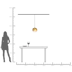 Suspension Golden Goblet Ø25cm