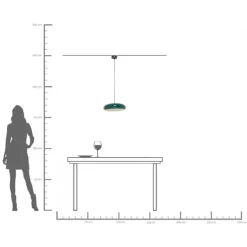Suspension Lia Petrol Ø38cm