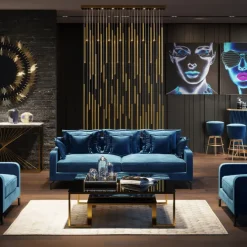 Suspension Living Vegas Deluxe laiton LED