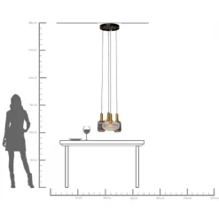 Suspension Lobby Quattro Ø50cm
