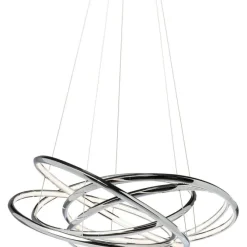 Suspension Saturn LED chromé GM