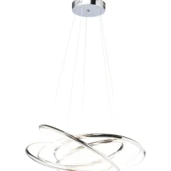 Suspension Saturn LED chromé GM