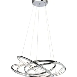 Suspension Saturn LED chromé GM