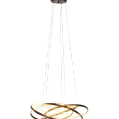 Suspension Saturn noir Ø72cm