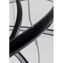 Suspension Saturn noir Ø72cm