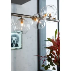Suspension Scala Balls chromé 155cm