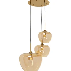 Suspension Sphere ambre Ø45cm