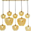 Suspension Sphere ambre 160cm