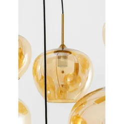 Suspension Sphere ambre 160cm