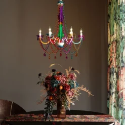 Suspension Starlight 6 branches multicolore