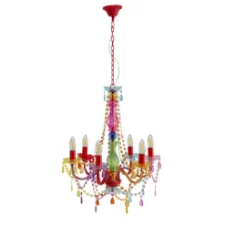 Suspension Starlight 6 branches multicolore