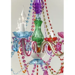 Suspension Starlight 6 branches multicolore