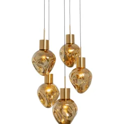 Suspension Supernova Amber Cinque Ø50cm