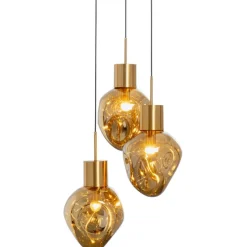 Suspension Supernova Amber Tre Ø45cm