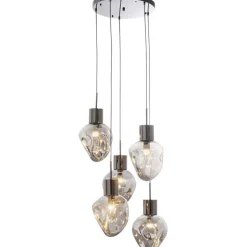 Suspension Supernova Smoky Cinque Ø50cm