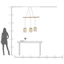 Suspension Three Grids 120cm