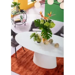 Table à rallonges Benvenuto blanche 200(50)x110cm