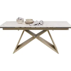 Table à rallonges Nelly greige 180(40+40)x90cm